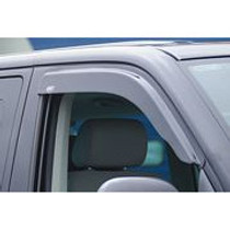 Our dark tinted Wind Deflectors really enhance the side styling of your Transporter T5 van. Easy to Fit and Beautifully formed using superior Smoked tinted Acrylic. Buy online at Trade van Accessories.