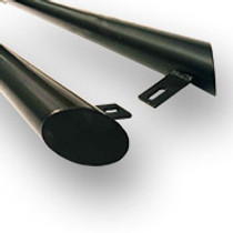 VW T5 / T6 Black Side Bars Slash Cut Steel Tube 76mm