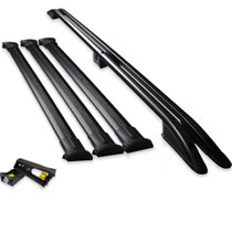 Vauxhall Vivaro 2019+ SWB L1 Roof Rail and 3 Cross Bar Rack Set With Load Stops | Black