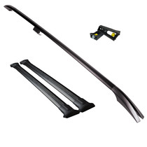 Mercedes Vito W447 2014+ SWB Roof Rail and Two Cross Bar Rack Set | Black