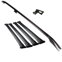 Mercedes Vito W447 2014+ XLWB Roof Rail and Four Cross Bar Rack Set With Load Stops | Black
