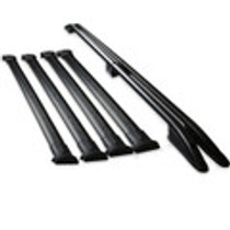 Renault Trafic SWB Roof Rail and 4 Cross Bar Rack Set Black 2014+