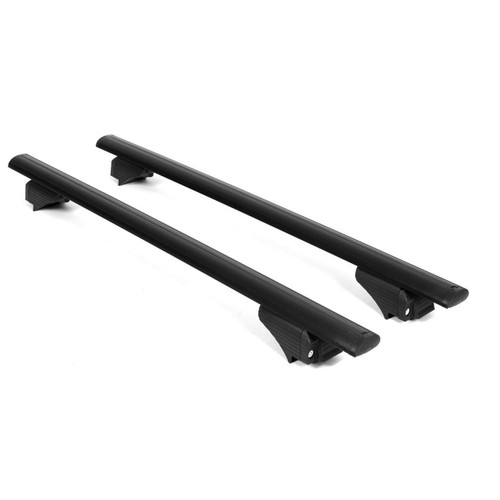 Aero Design open rail cross bars V1 | Ford Courier Skyport Roof Rail 2014+ | Black Aero Design open rail cross bars V1 | Ford Courier Skyport Roof Rail 2014+ | Black