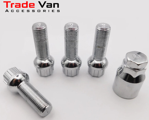 Locking Wheel Bolts M14 x 1.5mm Set of 4