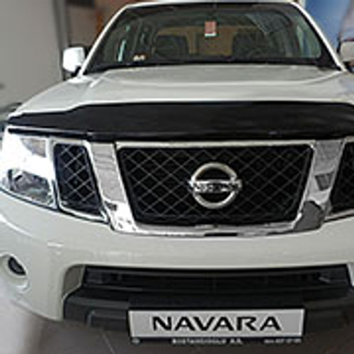Big Bug Guard Shield Hood Protect Silver For Nissan Navara D40