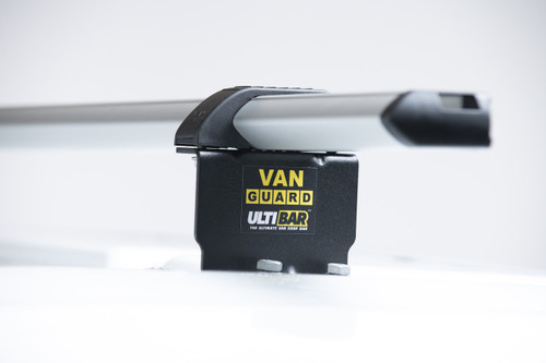 Van Guard Roof Rack For Ford Transit Custom (2024 ) 3 Aluminium Roof Bars With Loadstops [Only Suitable For Short (L1) Models With Barn Doors] - UltiBar Plus - VG348-3-L1