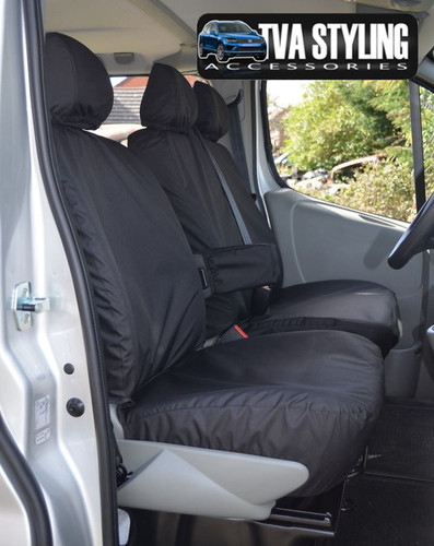 Nissan Primastar Seat Covers 2002-2006 Front Seats SET1 BLACK