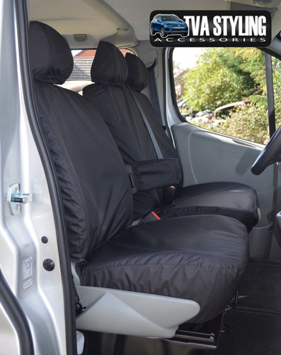 Nissan Primastar Seat Covers 2006-2014 Front Seats SET1 BLACK