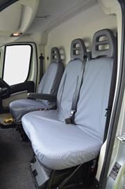 Fiat Doblo (2022 Onwards) Tailored Front Seat Covers - Black