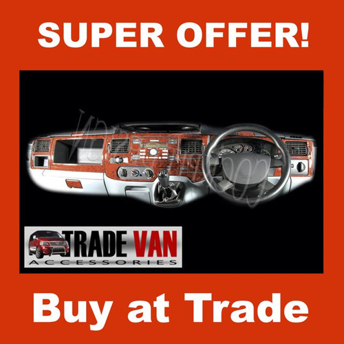 Great Interior Upgrades and Dashboard kits for your Van. Available in Wood Walnut look Carbon effect Aluminium and Grey Maple Titan. Buy direct onlne at Trade Van Accessories for Best UK Prices UK Prices upgrades for your van usually in stock. VW T5 Transporter Van, VW T4 Transporter Van, Volkswagen Caravelle, Vauxhall Vivaro Van, Renault Trafic Van, Nissan Primastar Van, Mercedes Vito Van, Viano people carrier, Ford Transit Van, Ford Connect Van, Fiat Scudo Van, Peugeot Expert Van, Citroen Dispatch Van Mercedes Sprinter, Volkswagen Crafter Van, Fiat Ducato Van, Peugeot Boxer Van
