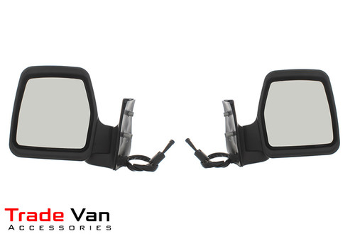 Fiat Scudo 1995-2006 / Citroen Dispatch 1995-2006 / Peugeot Expert 1995-2006 Wing Mirror / Door Mirror - Cable adjustment - Black