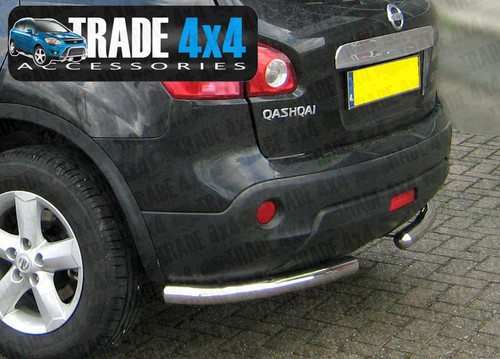 Nissan Qashqai Rear Bars and Bumper Protection for  Nissan  4x4 Styling Accessories in Hand Polished Chrome Look Stainless Steel from Trade Van Accessories.