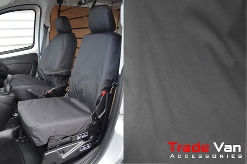 Driver's Seat And Folding/non-folding Passenger Seat Covers | Fiat Fiorino Van 2008 +