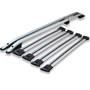 Fiat Scudo 2022+ LWB L2 Roof Rail and 4 Cross Bar Rack Set | Silver
