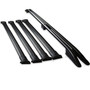 VW Transporter T7 LWB Roof Rail and 4 Cross Bar Rack Set Black 2025+