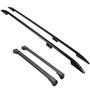 Ford Transit Custom 2012-23 SWB Roof Rail and Lockable Atlas V1 2 Bar Cross Bar Rack Set | Black
