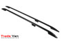 Renault Trafic LWB Roof Rail and Lockable Cross Bar Rack Set Black 2001-13