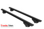 Vauxhall Vivaro LWB Roof Rail and Lockable Cross Bar Rack Set Black 2014-2018