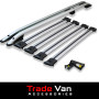 Peugeot Expert 2017+ SWB L1 Roof Rail and 4 Cross Bar Rack Set With Load Stops | Silver