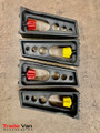 VW Caddy 2004-20 SWB Roof Rail and 3 Cross Bar Rack Set Silver with Load Stops