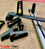 VW Caddy 2004-20 SWB Roof Rail and 3 Cross Bar Rack Set Silver with Load Stops