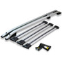 VW Caddy 2004-20 SWB Roof Rail and 3 Cross Bar Rack Set Silver with Load Stops