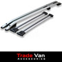 VW Caddy Maxi 2004-20 LWB Roof Rail and Cross Bar Rack Set Silver