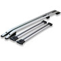 VW Caddy Maxi 2004-20 LWB Roof Rail and Cross Bar Rack Set Silver