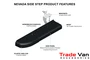 Nevada Running Boards | Ford Transit MK8 SWB/MWB L1/L2 2014+ | Black