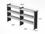 Peugeot Boxer 2006+ L2 H1 - Van Racking - Bronze Package - Offside