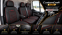 Ford Custom Premium Seat Covers 2013-2023 Black with Red Stitching 