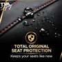 Ford Custom Premium Seat Covers 2023+ Black with Red Stitching 