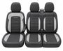 Ford Custom Premium Seat Covers 2023+ Black and Grey
