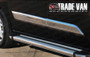 Our Ford Transit Custom Door Moulding Covers in Polished Stainless Steel really enhance your Ford Custom, These polished stainless steel side streamer covers will fit all models including Transit and Tourneo Custom SWB & LWB, Cab-in-Van, & Kombi. Buy all your van accessories online at Trade Van Accessories.