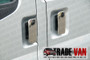 Chrome Stainless Steel Door Handle Covers Ford Transit Van. Quality Van Accessories at our UK showroom in Mansfield. See our full range of discounted Ford Van Accessory Parts at Trade Van Accessories