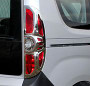 Vauxhall Combo Rear Light Covers ABS Chrome 2012 on