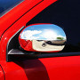 This chrome Jeep Compass side door mirror cover set are a cool and stylish accessory for your car SUV. Purchase online at Trade car Accessories. These units feature triple chrome plating for an extended life.
