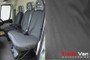 Driver's Seat With Armrest And Double Passenger With Central Work Tray Seat Covers | Fiat Ducato Van 2006 +