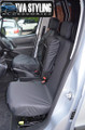 Peugeot Partner Seat Covers 2008 on Front Seats SET2 BLACK