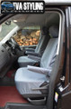 VW T5 Caravelle Seat Covers 2003 on Front Seats GREY