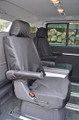 VW T5 Caravelle Seat Covers 2003 on Rear Seats SET1 BLACK