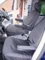 VW T5 Transporter Seat Covers 2010 on Front Seats SET1 BLACK