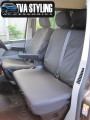 VW T5 Transporter Seat Covers 2010 on Front Seats SET3 BLACK