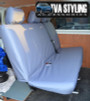 VW T5 Transporter Seat Covers 2010 on Rear Seats SET1 GREY