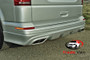 Our VW T6 Sports Rear Bumper Spoiler Unpainted. Images of the product on the vehicle, also includes the whole T6 Body Kit, which can be purchased as a set.