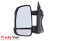 Citroen Relay, Fiat Ducato, Peugeot Boxer 2006-> Manual Black Short Arm Door Wing Mirror