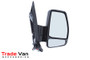 Ford Tourneo Custom / Transit Custom Wing Mirror / Door Mirror - Manual adjustment - Non-Heated Glass - Indicator - Black - Textured