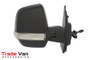 Fiat Doblo 2010> / Vauxhall Combo 2012> Wing Mirror / Door Mirror - Cable adjustment - Indicator - Black