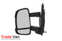 Citroen Relay, Fiat Ducato, Peugeot Boxer 2006-> Electric Heated Black Medium Arm Door Wing Mirror