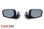 Mitsubishi L200 2004-16 Wing Mirror / Door Mirror - Manual adjustment - Non-Heated Glass - Black - Textured